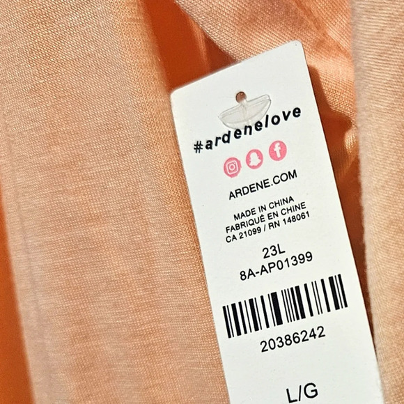 Ardene Love Off-Shoulder Super Soft Coral Top - Picture 3 of 4